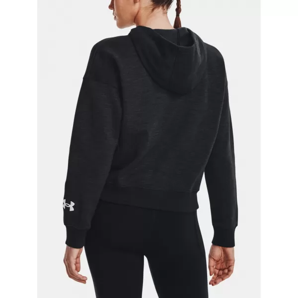  Damen-Sweatshirt UNDER ARMOUR ESSENTIAL SCRIPT HOODIE 1374107-001 SCHWARZ 