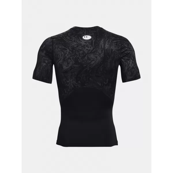  Herren-T-Shirt UNDER ARMOUR UA HG ARMOUR COMP PRINT SS 1370324-001 SCHWARZ 