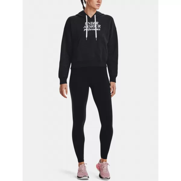  Damen-Sweatshirt UNDER ARMOUR ESSENTIAL SCRIPT HOODIE 1374107-001 SCHWARZ 