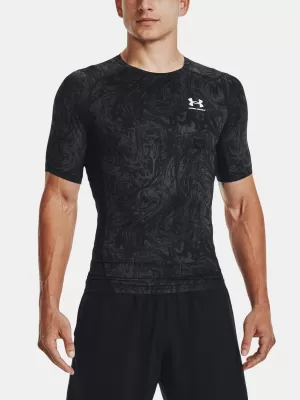 Herren-T-Shirt UNDER ARMOUR UA HG ARMOUR COMP PRINT SS 1370324-001 SCHWARZ