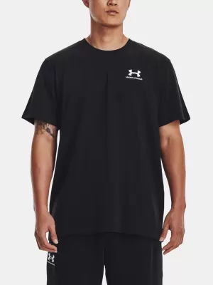 Herren-T-Shirt UNDER ARMOUR UA LOGO EMB HEAVYWEIGHT SS 1373997-001 SCHWARZ