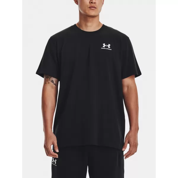  Herren-T-Shirt UNDER ARMOUR UA LOGO EMB HEAVYWEIGHT SS 1373997-001 SCHWARZ 