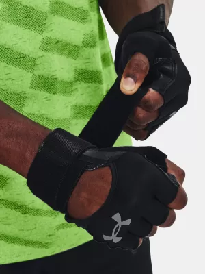Herrenhandschuhe UNDER ARMOUR M'S WEIGHTLIFTING GLOVES 1369830-001 SCHWARZ
