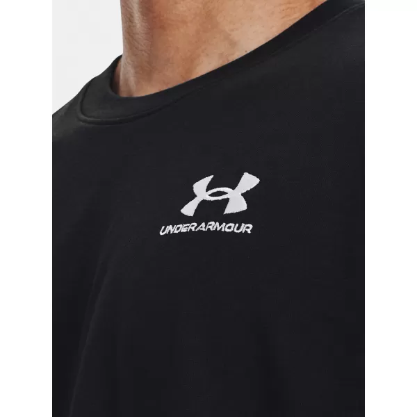  Herren-T-Shirt UNDER ARMOUR UA LOGO EMB HEAVYWEIGHT SS 1373997-001 SCHWARZ 