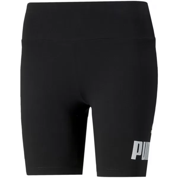  Leggings für Damen PUMA ESS 7 LOGO SHORT LEGGINGS 848347-01 SCHWARZ 