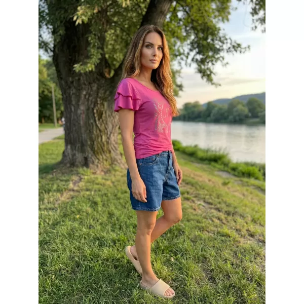  Damen-T-Shirt KIXMI PAMMI ROSA 