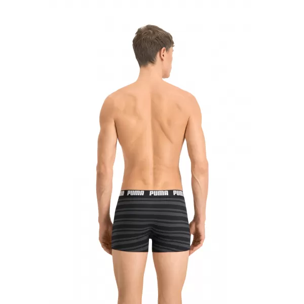  Herren-Boxershorts PUMA HERITAGE STRIPE BOXER 2P 90783805 SCHWARZ 