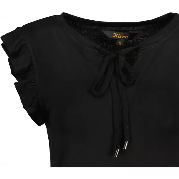  Damen-T-Shirt KIXMI POPPY SCHWARZ 