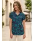 Damenbluse KIXMI PANTHEA DUNKELBLAU