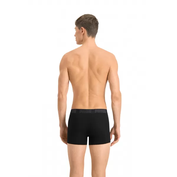  Herren-Boxershorts PUMA BASIC BOXER 2P 88886958 SCHWARZ/SCHWARZ 
