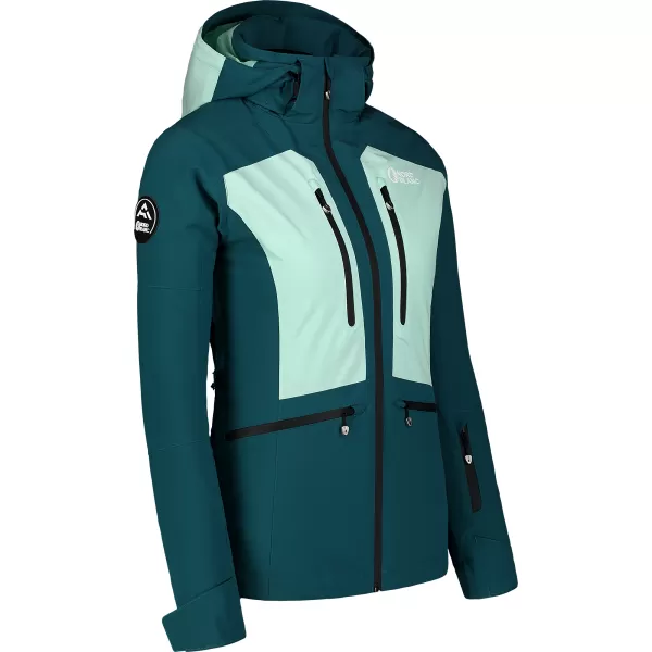 Damen-Skijacke NORDBLANC SNOW-SQUALL NBWJL7753 DUNKELGRÜN 