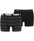 Herren-Boxershorts PUMA HERITAGE STRIPE BOXER 2P 90783805 SCHWARZ