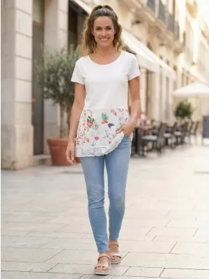 Damen-T-Shirt KIXMI PATTIE WEIß