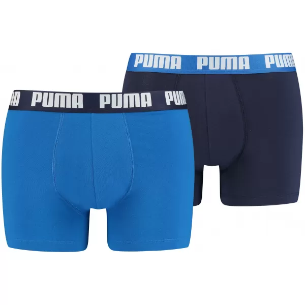  Herren-Boxershorts PUMA BASIC BOXER 2P 88886960 ECHTES BLAU 