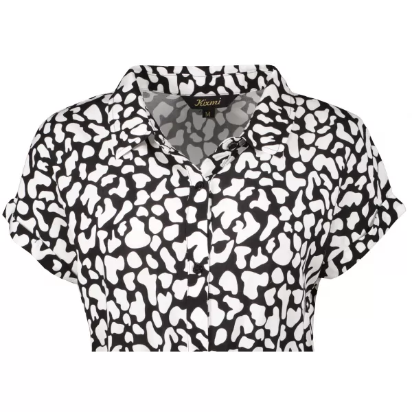  Kleid KIXMI PARISA SCHWARZ-WEISS 
