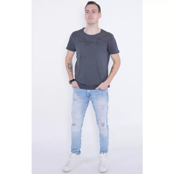  Herren-T-Shirt KIXMI PEPPE DUNKELGRAU 