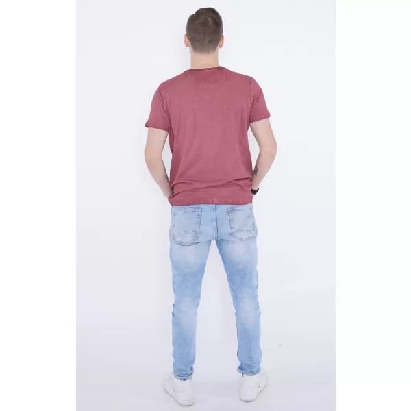  Herren-T-Shirt KIXMI PATRIC BURGUND 