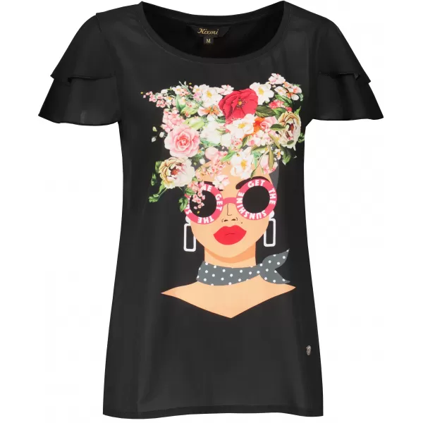  Damen-T-Shirt KIXMI PENNY SCHWARZ 