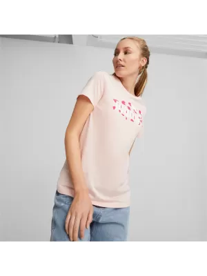 Damen-T-Shirt PUMA ESS+ ANIMAL TEE 673687-66 ROSA