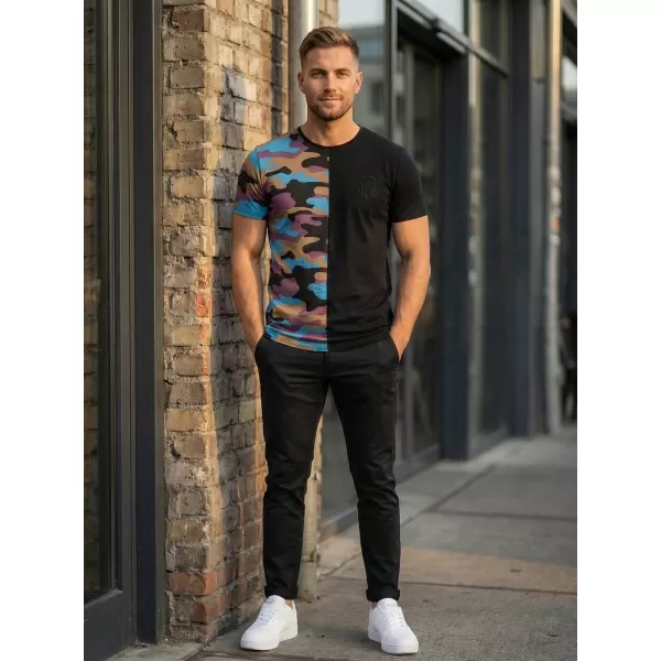  Herren-T-Shirt KIXMI PERRY SCHWARZ 