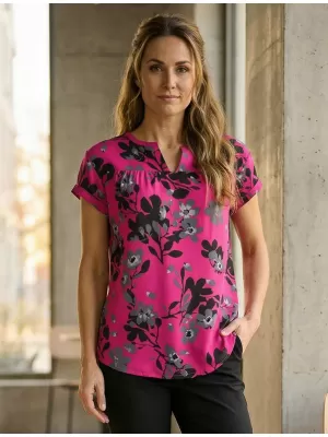 Damenbluse KIXMI PALILA ROSA