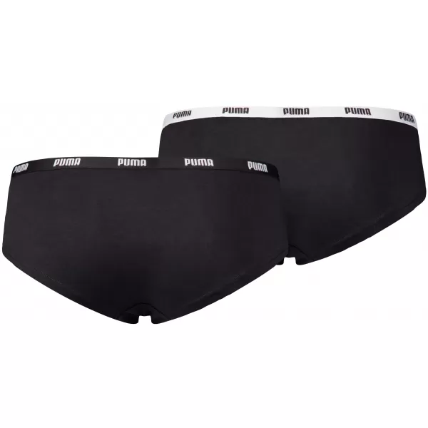  Damenhöschen PUMA WOMEN HIPSTER 2P PACK 90785203 SCHWARZ 