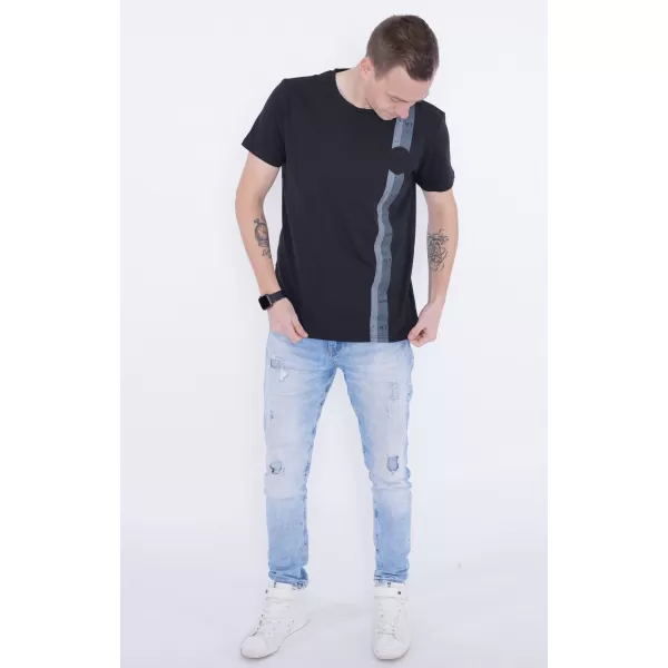  Herren-T-Shirt KIXMI PABLO SCHWARZ 