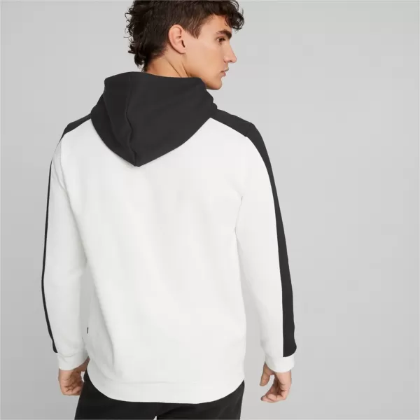  Herren-Sweatshirt PUMA ESS BLOCK X TAPE HOODIE FL 673342-01 SCHWARZ/WEIß 