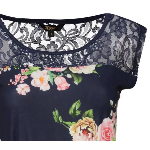  Damen-T-Shirt KIXMI PAMELA DUNKELBLAU 