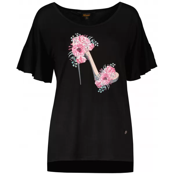  Damen-T-Shirt KIXMI PALIMA SCHWARZ 