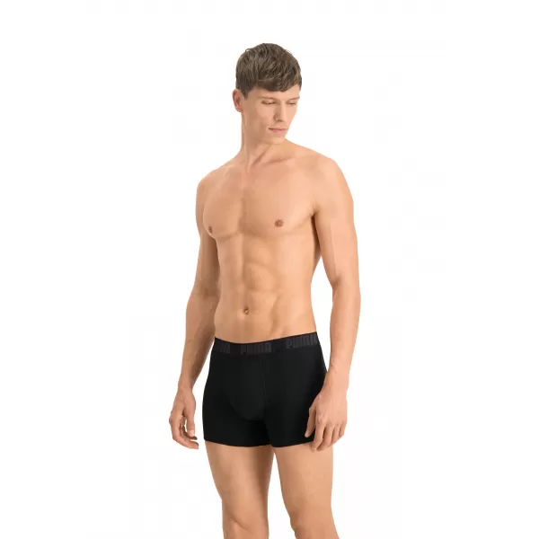 Herren-Boxershorts PUMA BASIC BOXER 2P 88886958 SCHWARZ/SCHWARZ 