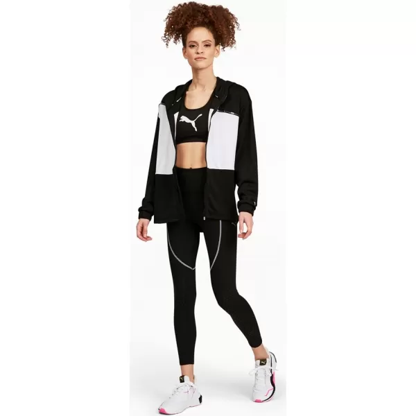  Damen-BH PUMA MID IMPACT 4KEEPS GRAPHIC BRA PM 520306-90 SCHWARZ 