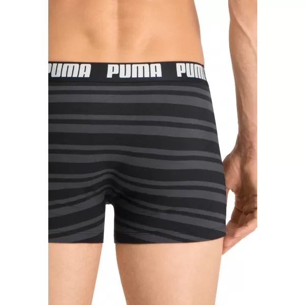  Herren-Boxershorts PUMA HERITAGE STRIPE BOXER 2P 90783805 SCHWARZ 