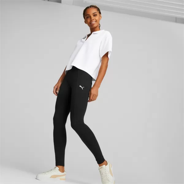  Leggings für Damen PUMA HER HIGH-WAIST LEGGINGS 674230-01 SCHWARZ 