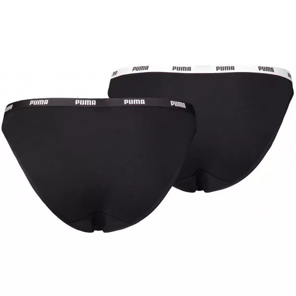 Damenhöschen PUMA WOMEN BIKINI 2P PACK 90785103 SCHWARZ 