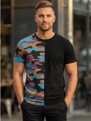 Herren-T-Shirt KIXMI PERRY SCHWARZ