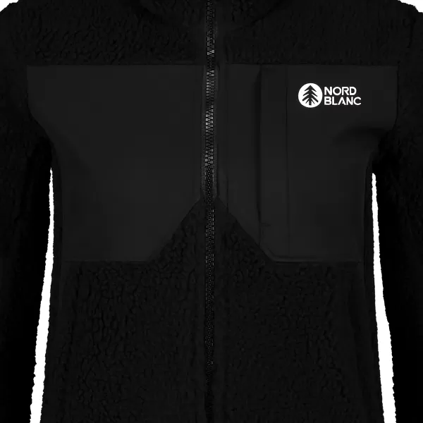  Fleece-Sweatshirt für Damen NORDBLANC PENINSULA NBSFL7654 SCHWARZ 