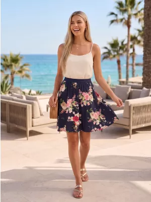 Damenrock KIXMI PALMA DUNKELBLAU