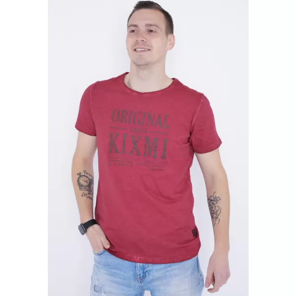  Herren-T-Shirt KIXMI PELTON BURGUND 