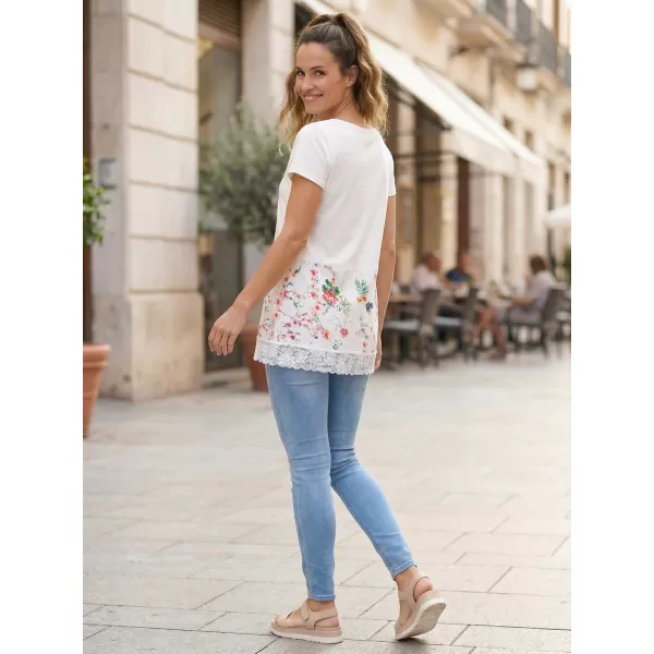  Damen-T-Shirt KIXMI PATTIE WEIß 