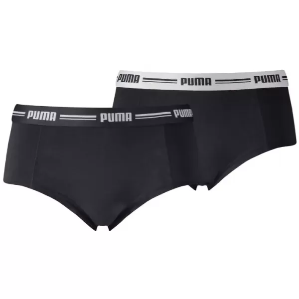  Damenhöschen PUMA WOMEN MINI SHORT 2P PACK 90785303 SCHWARZ 