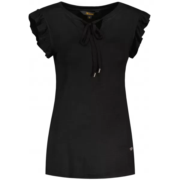  Damen-T-Shirt KIXMI POPPY SCHWARZ 