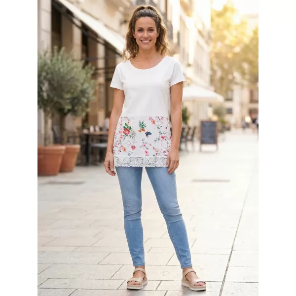  Damen-T-Shirt KIXMI PATTIE WEIß 