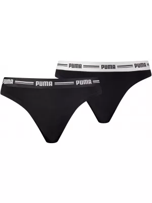 Damenhöschen PUMA WOMEN STRING 2P PACK 90785403 SCHWARZ