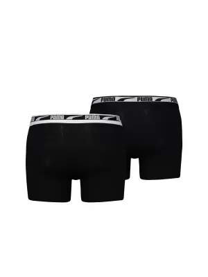Boxer PUMA MEN MULTI LOGO BOXER 2P 93804701 SCHWARZ