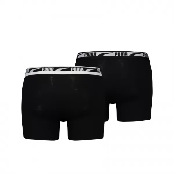  Boxer PUMA MEN MULTI LOGO BOXER 2P 93804701 SCHWARZ 