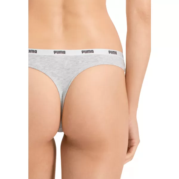  Damenhöschen PUMA STRING 3P PACK 90759001 WEIß/GRAU/SCHWARZ 