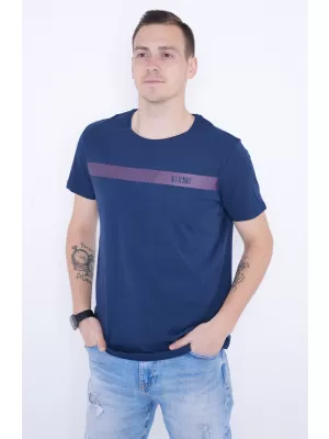 Herren-T-Shirt KIXMI PARKER DUNKELBLAU