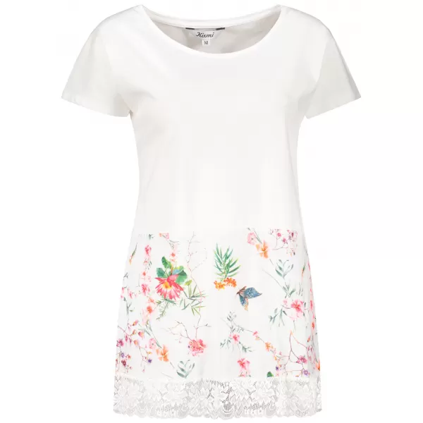  Damen-T-Shirt KIXMI PATTIE WEIß 