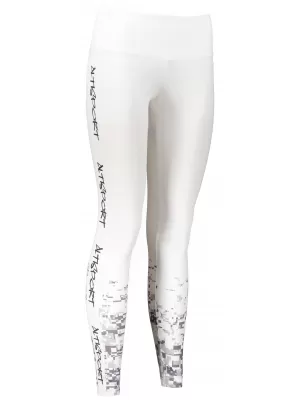 Lange Premium-Leggings für Damen ALTISPORT SWE/ALW02S04 WEIß GRAU